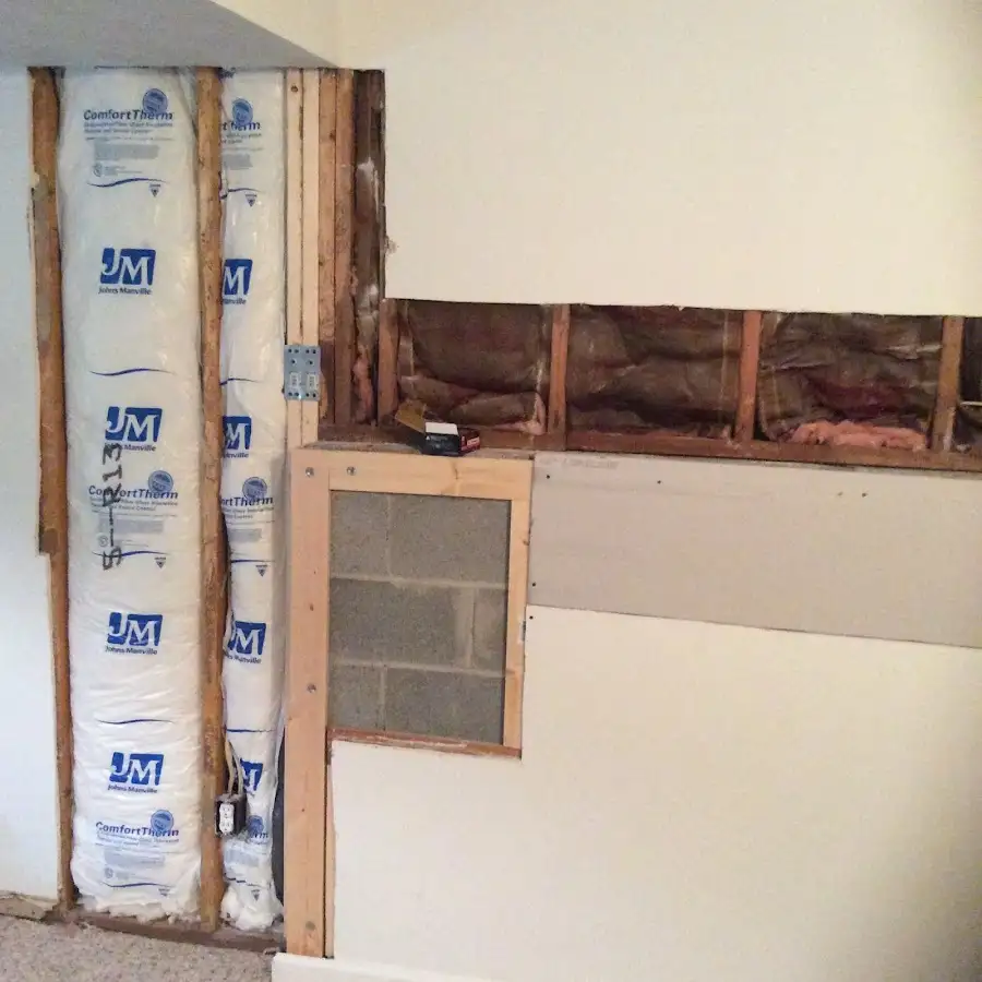 Wall insulation replacement during Contents Cleaning & Restoration in Garwood
